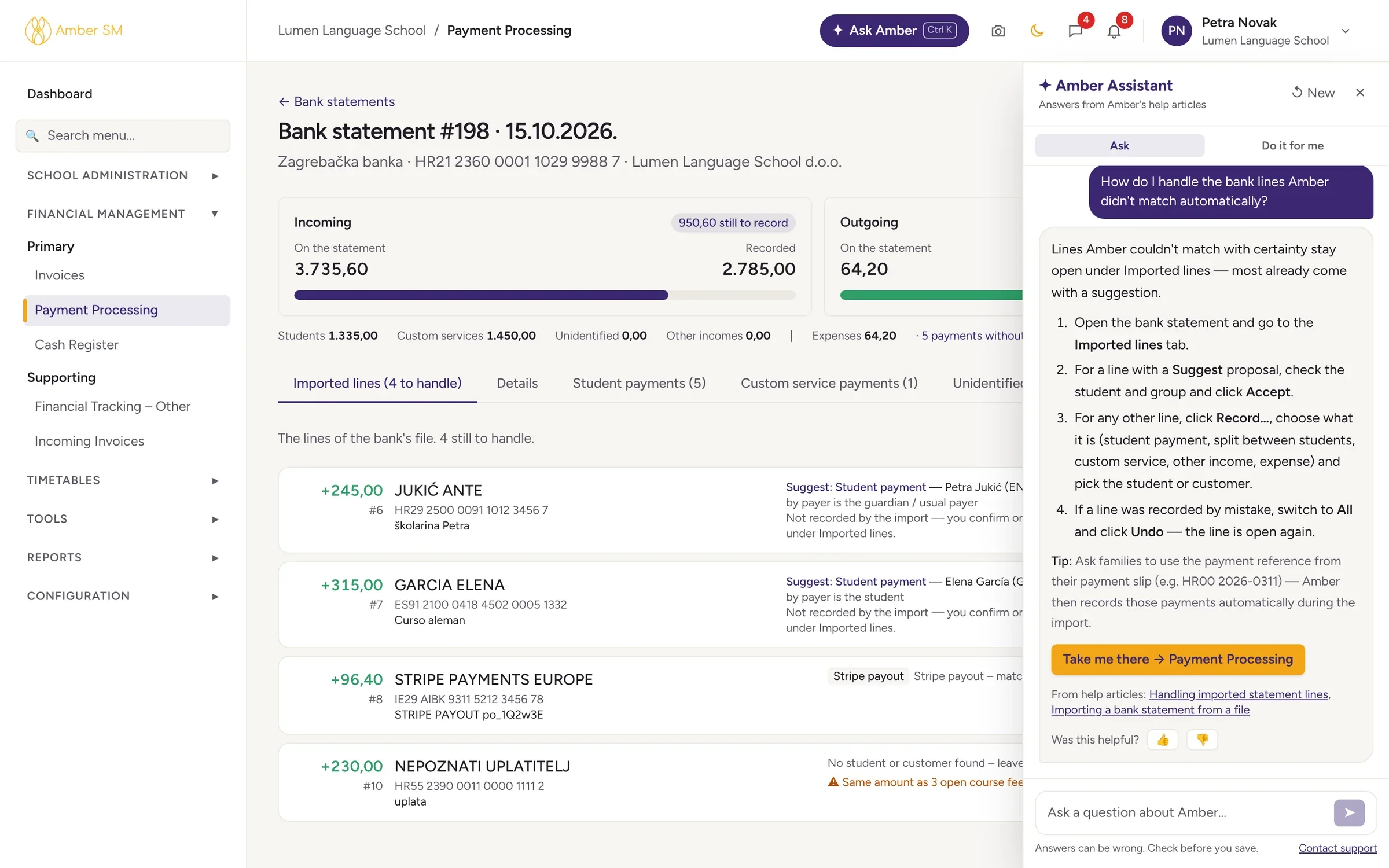Amber Assistant predlaže plan za novu školu